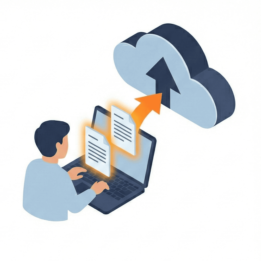 Il cliente invia la documentazione richiesta all'avvocato